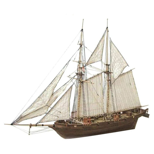 Maquette-Bateau-à-Voile-Ancien